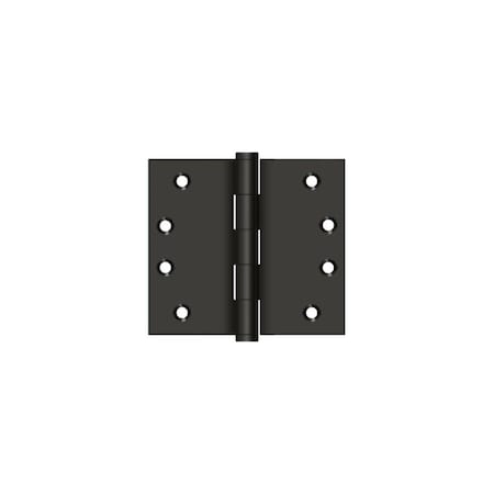 Deltana 4 x 4-1/2 Square Corner Hinge; Oil Rubbed Bronze Finish DSB4045U10B